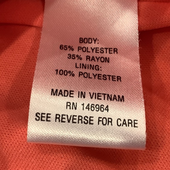 Signature by Robbie Bee Pink Shift Dress Size Large Embroidered and Lined - Picture 11 of 13